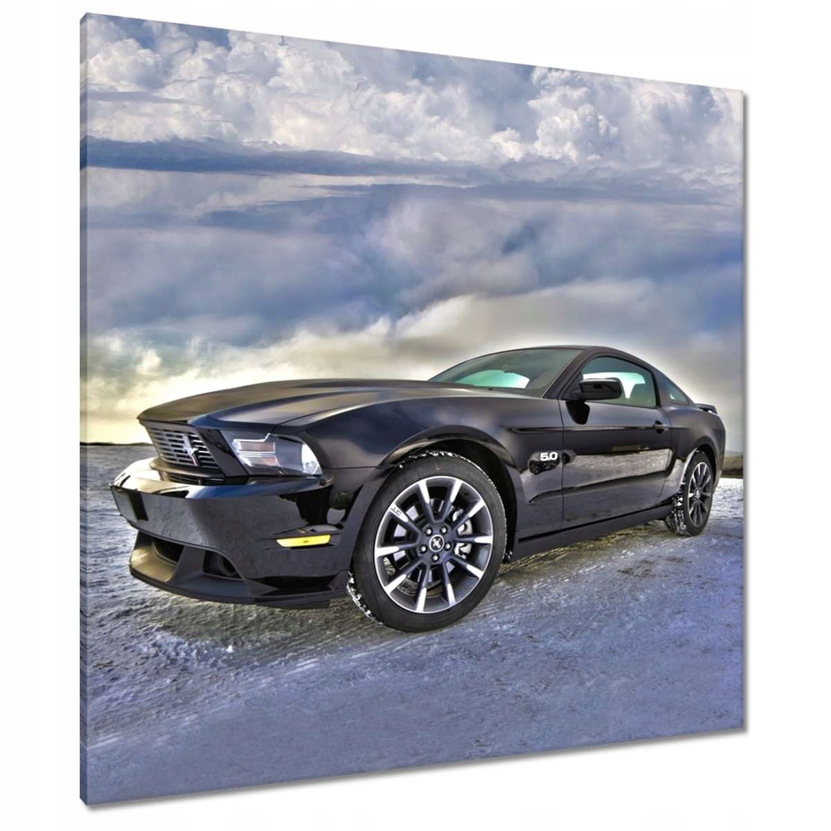 Obrazy 90x90 Ford Mustang na sněhu Samochó