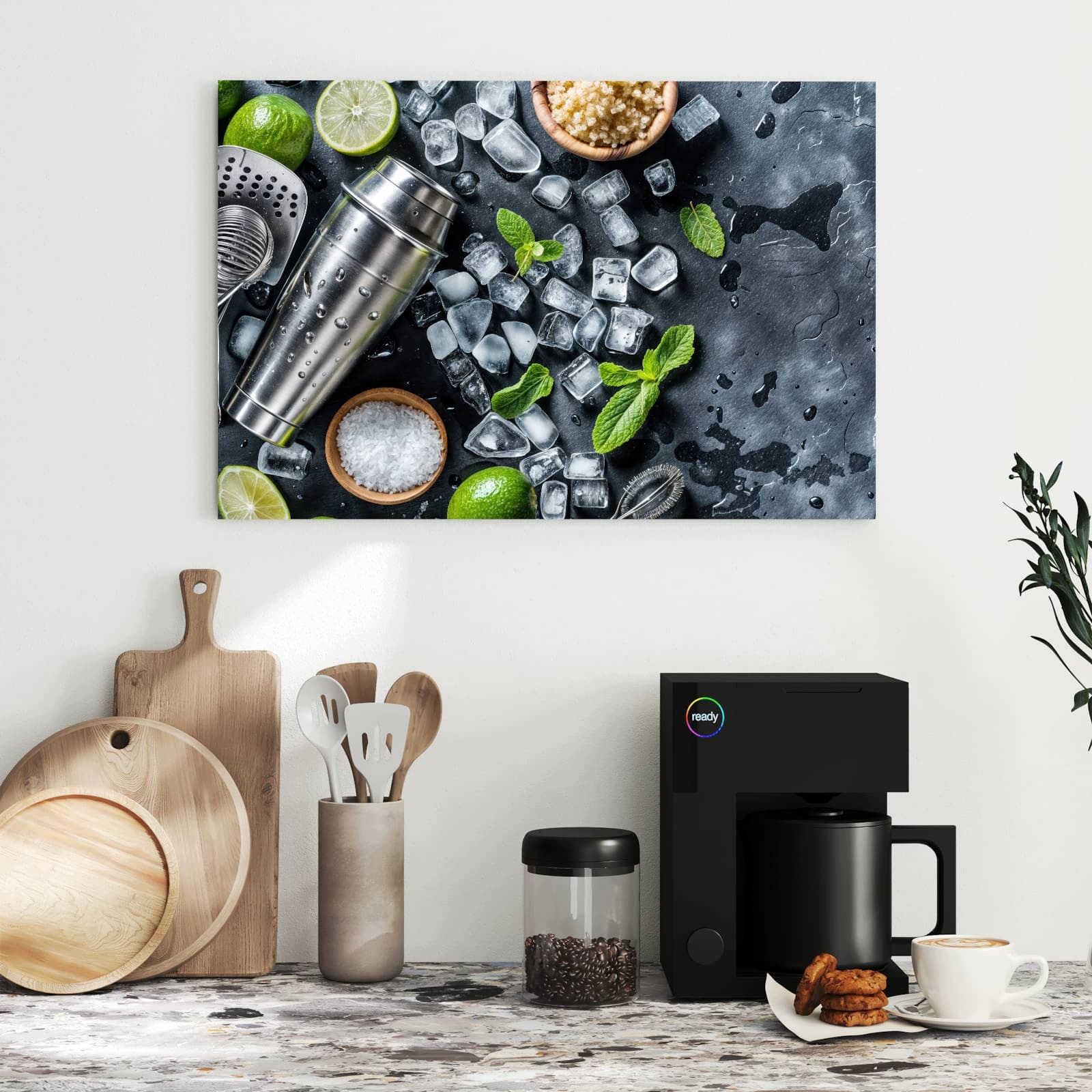 Magnetická tabule Koktejl Ingredience 60 × 40 cm
