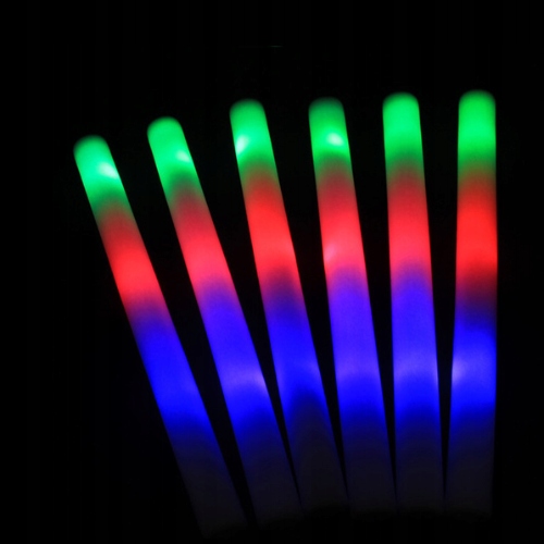 10x Świecąca Pałka Led Miecz Świetlny z Gąbki Impreza Dyskoteka Koncert Seria SD