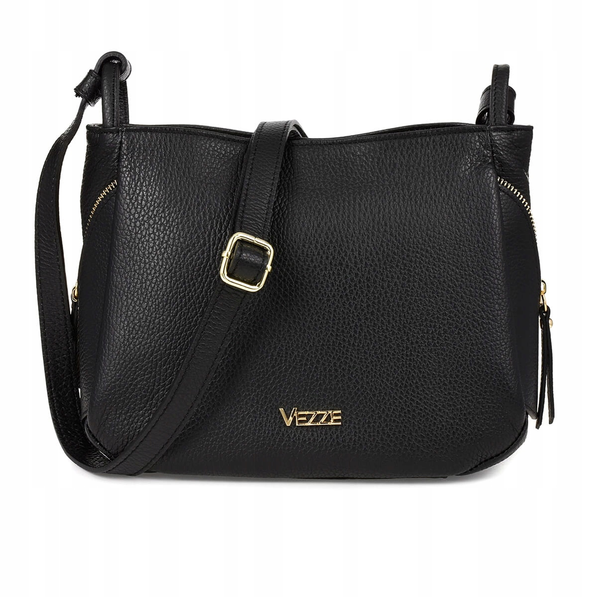 Kožená kabelka Vezze Intima Černá