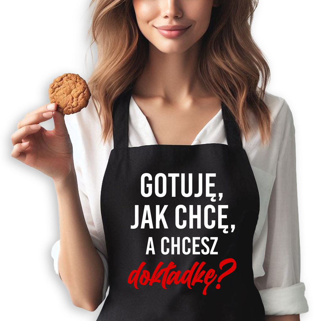Černá Kuhenní Zástěra Dárek k Svátek Matek pro maminku Vařím, jak chci