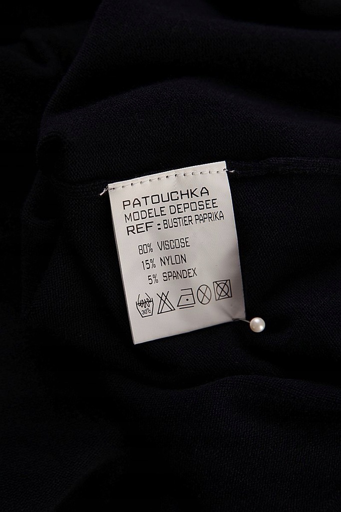 PATOUCHKA Narzutka sweterek rozpinany dzianina 42/44 Odcień granatowy