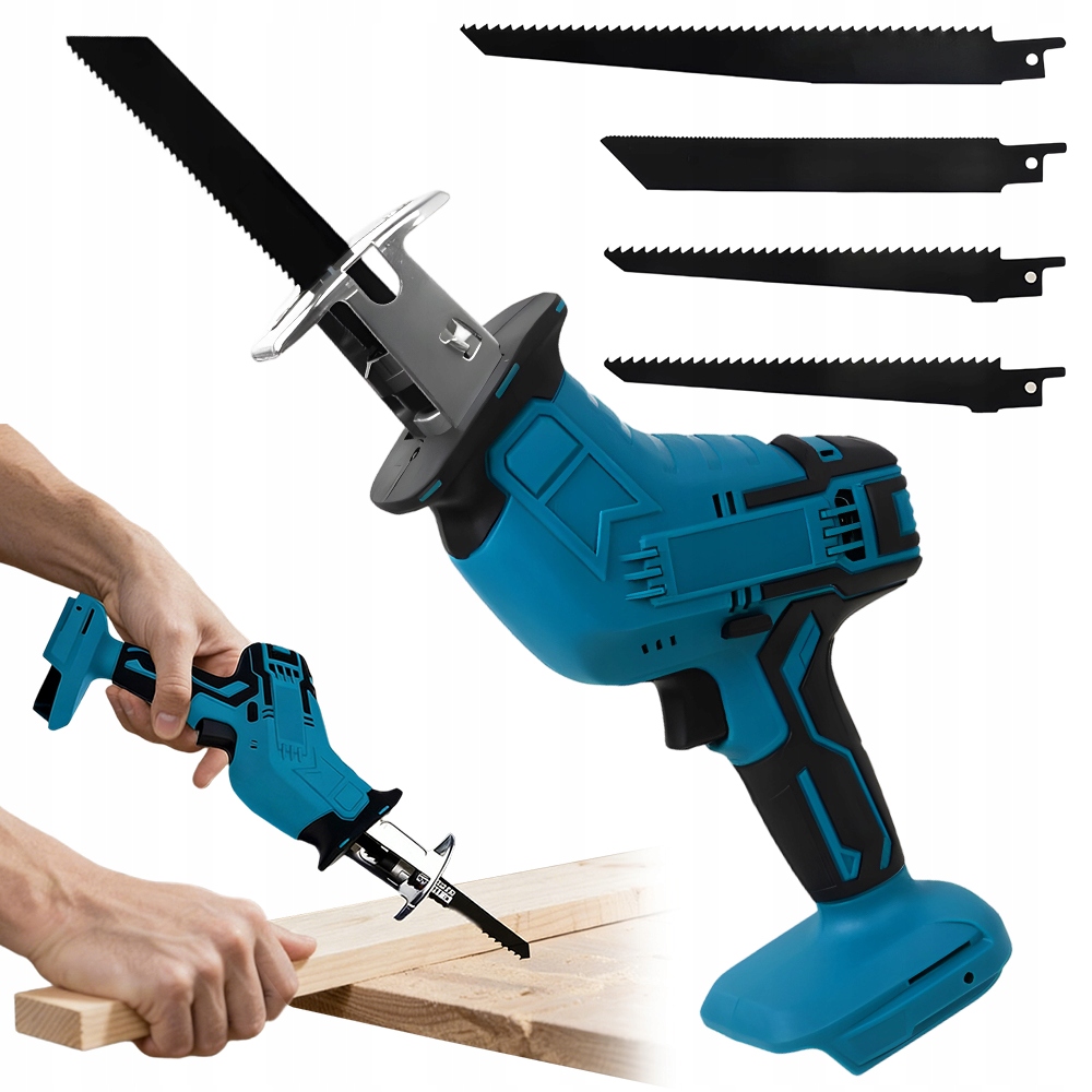Ruční posuvná šavlová pila 18v 3000 Rpm Lehká přenosná pro dřevo 100 mm