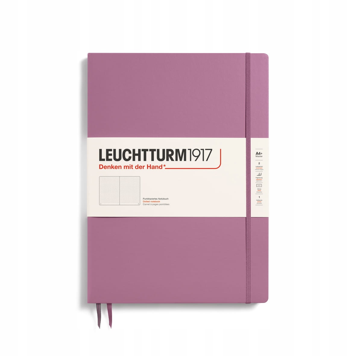 Notatnik Leuchtturm1917 Master Slim A4+, Kropki, Dusty Rose