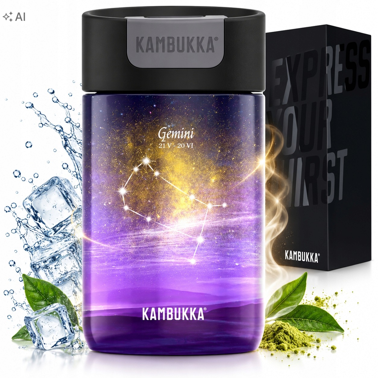 Termohrnek Kambukka 300 ml na kávu a čaj Olympus Zodiac Blíženci