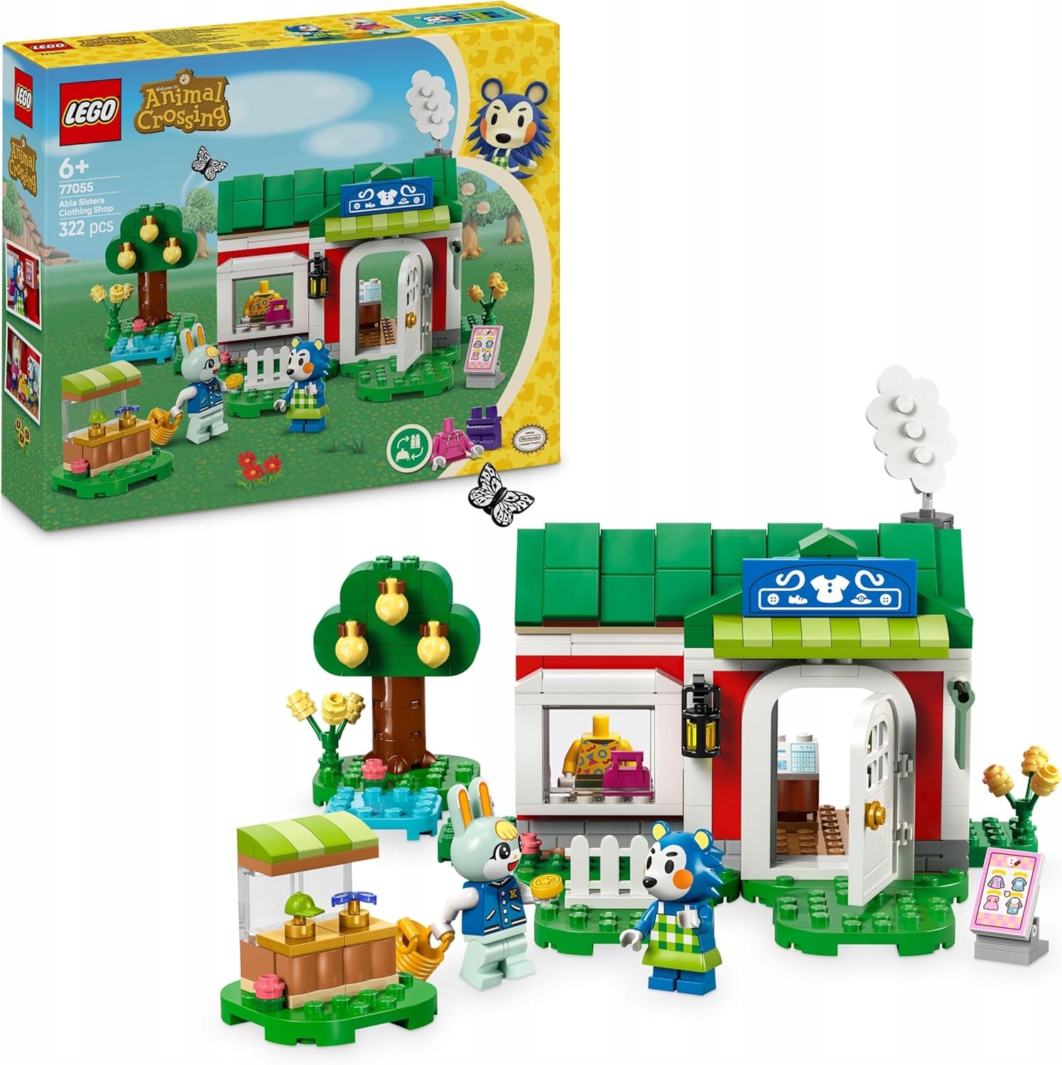 Lego Animal Crossing Able Sisters Obchod s oblečením 77055 Mabel Sasha