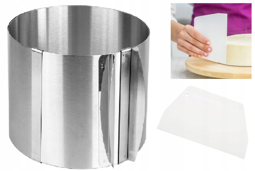 Rant Duży XXL Opaska Tortu FORMA 16 do 30cm WYSOKA 20cm