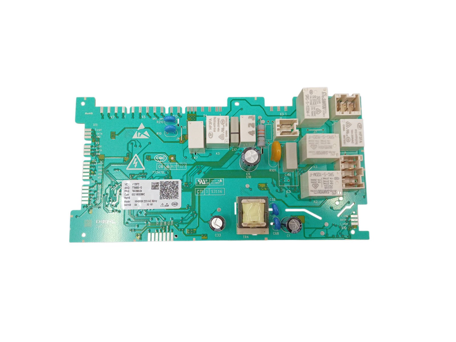 Ovládací modul pračky Haier 49049678 #Q510358 0021800086C