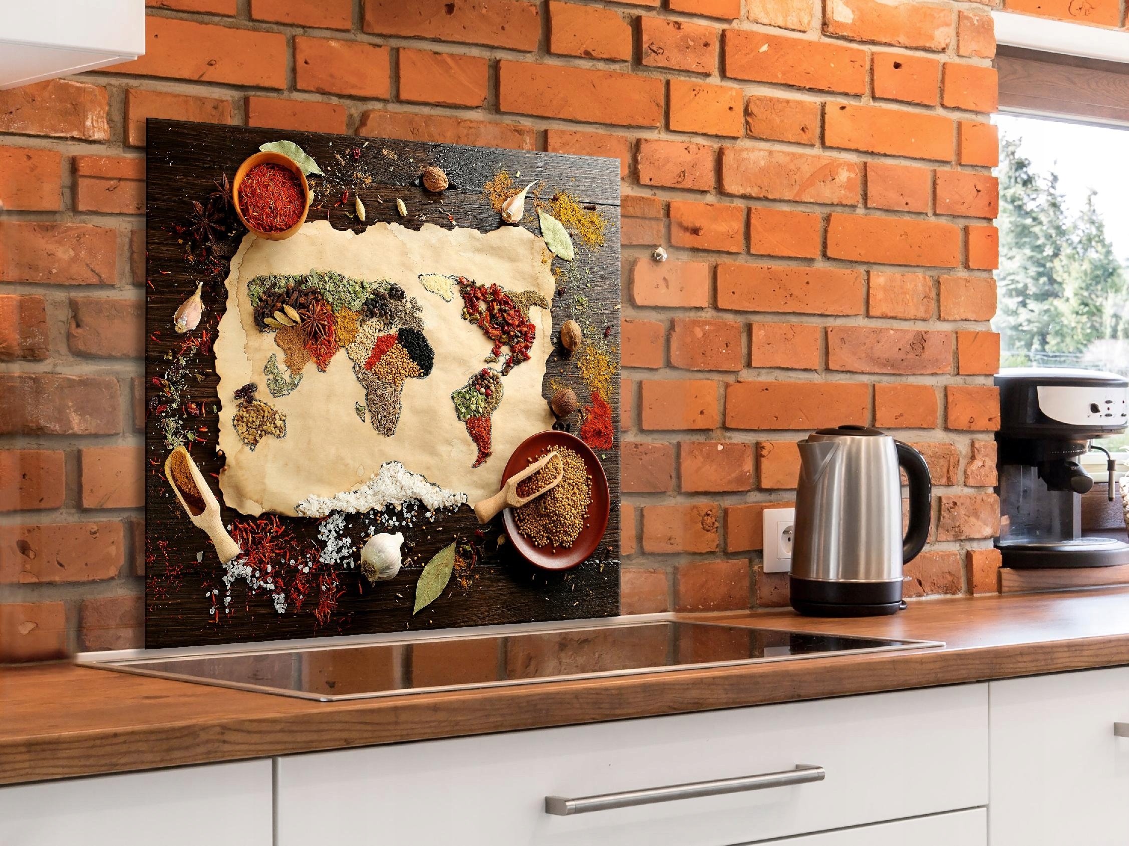 Skleněný Kuchyňský Panel 80x80 j-B-0055-aq-a