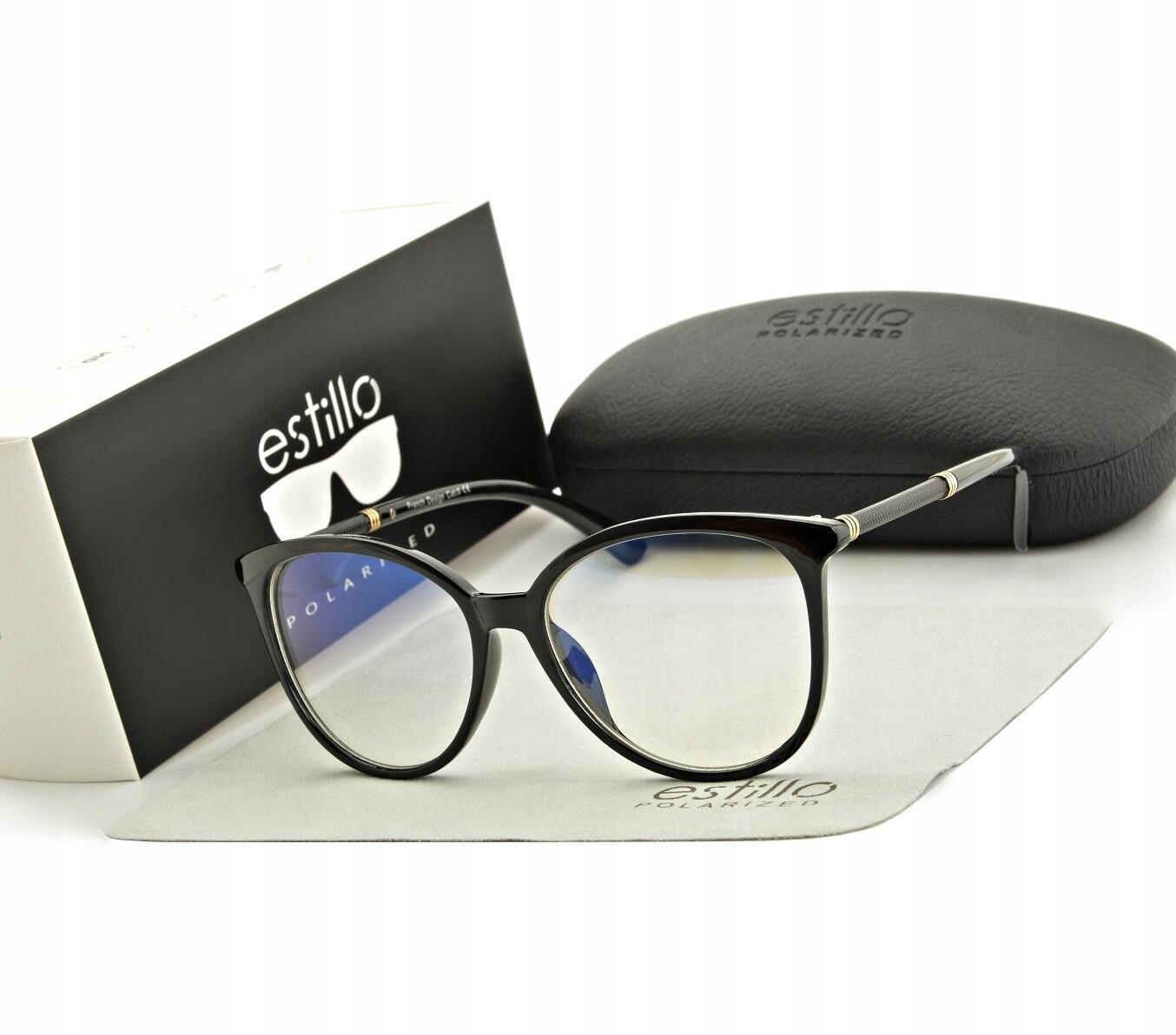 Brýle Kočičí Oči s Modrým filtrem Bez Dioptrií značky Estillo Bonus