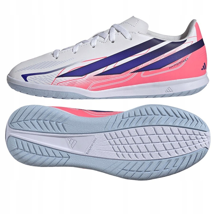 Buty adidas F50 Hyperfast Club Jr In KK1341 28, Biały