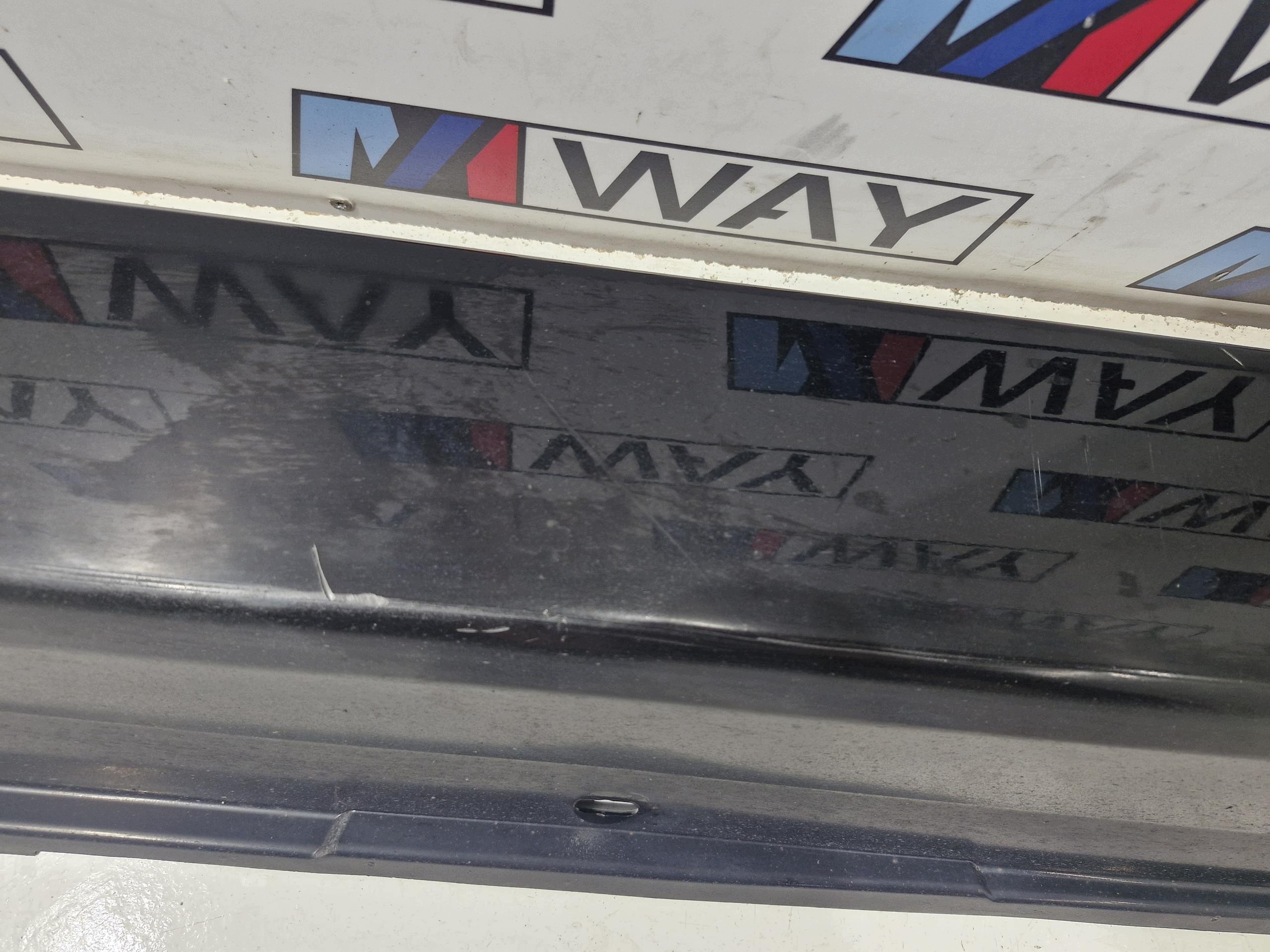 BMW E61 moulding cap threshold left 668 SCHWARZ II