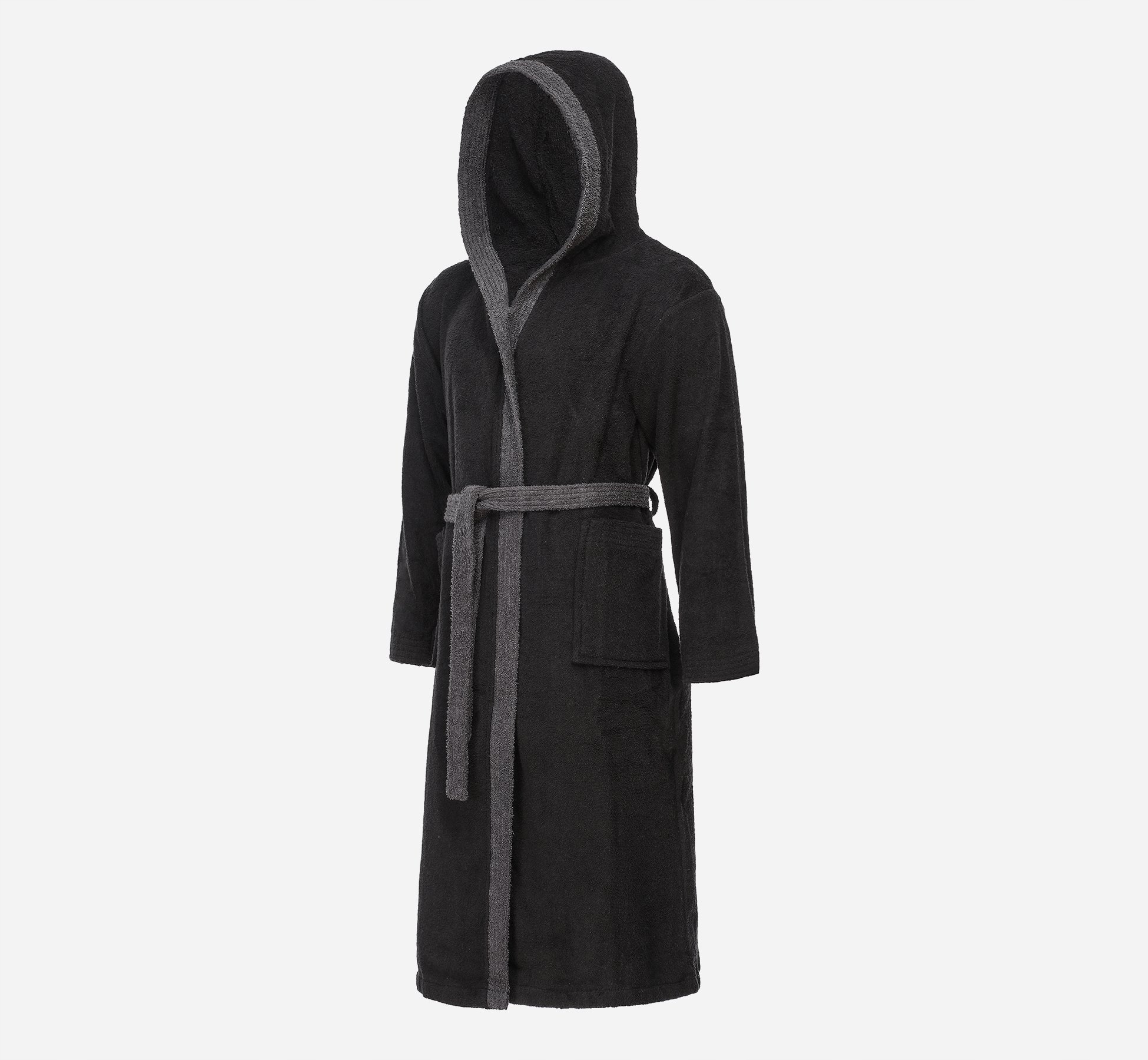 Szlafrok męski z kapturem BAWEŁNA S Rozmiar S