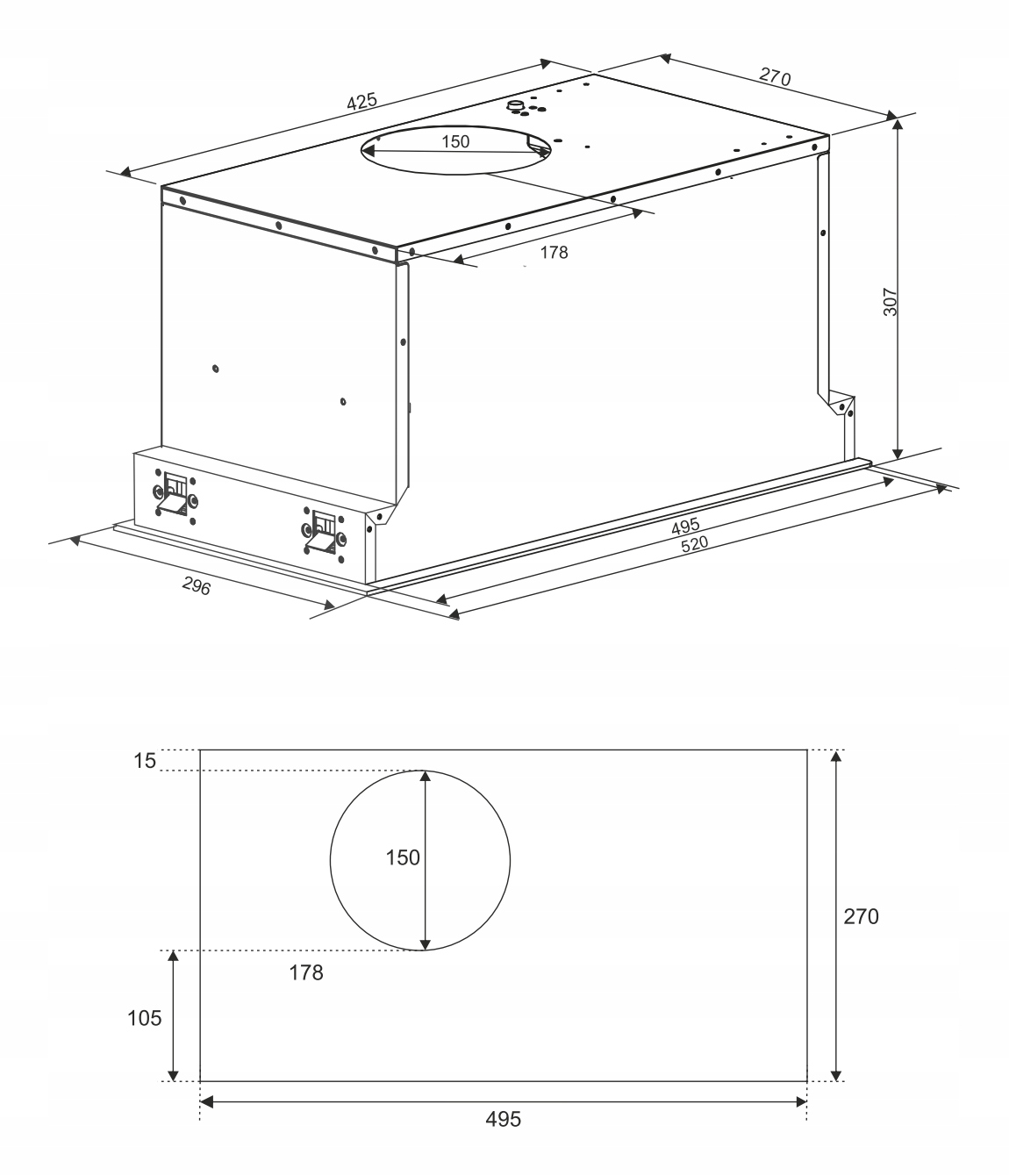 Okap kuchenny BERG MAESTRO Szkło 593m³/h Timer LED Marka Berg