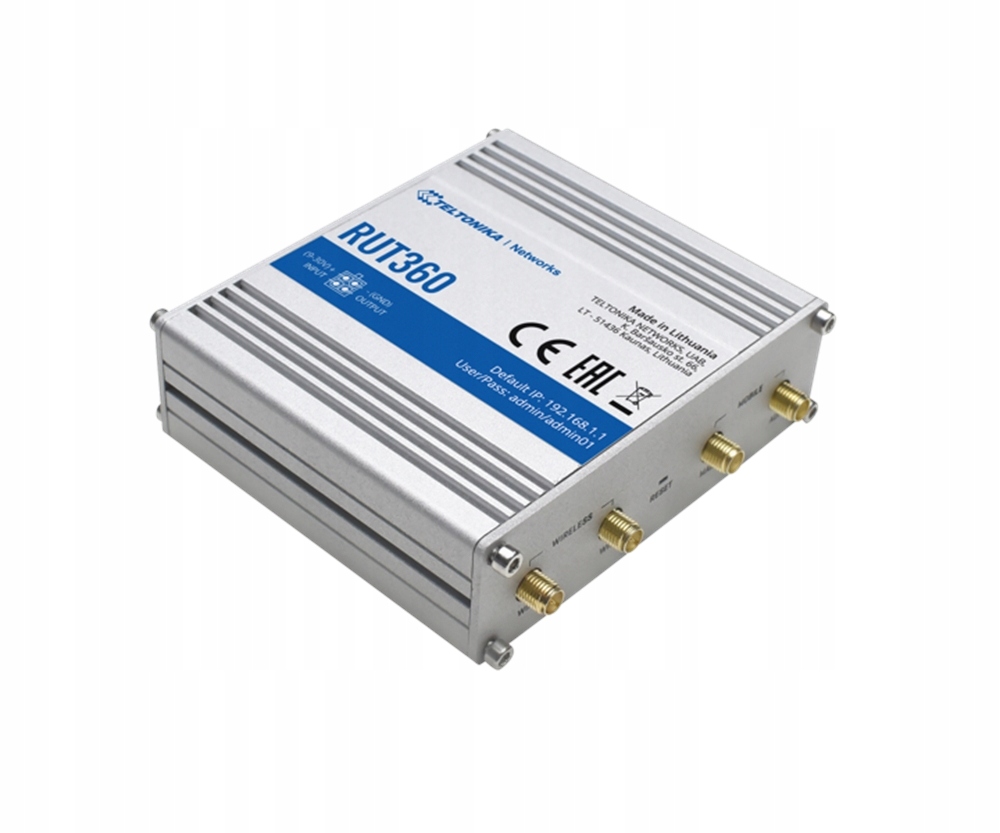 TELTONIKA RUT360 Mały ROUTER LTE 6 SIM WiFi 2,4Ghz Producent Teltonika