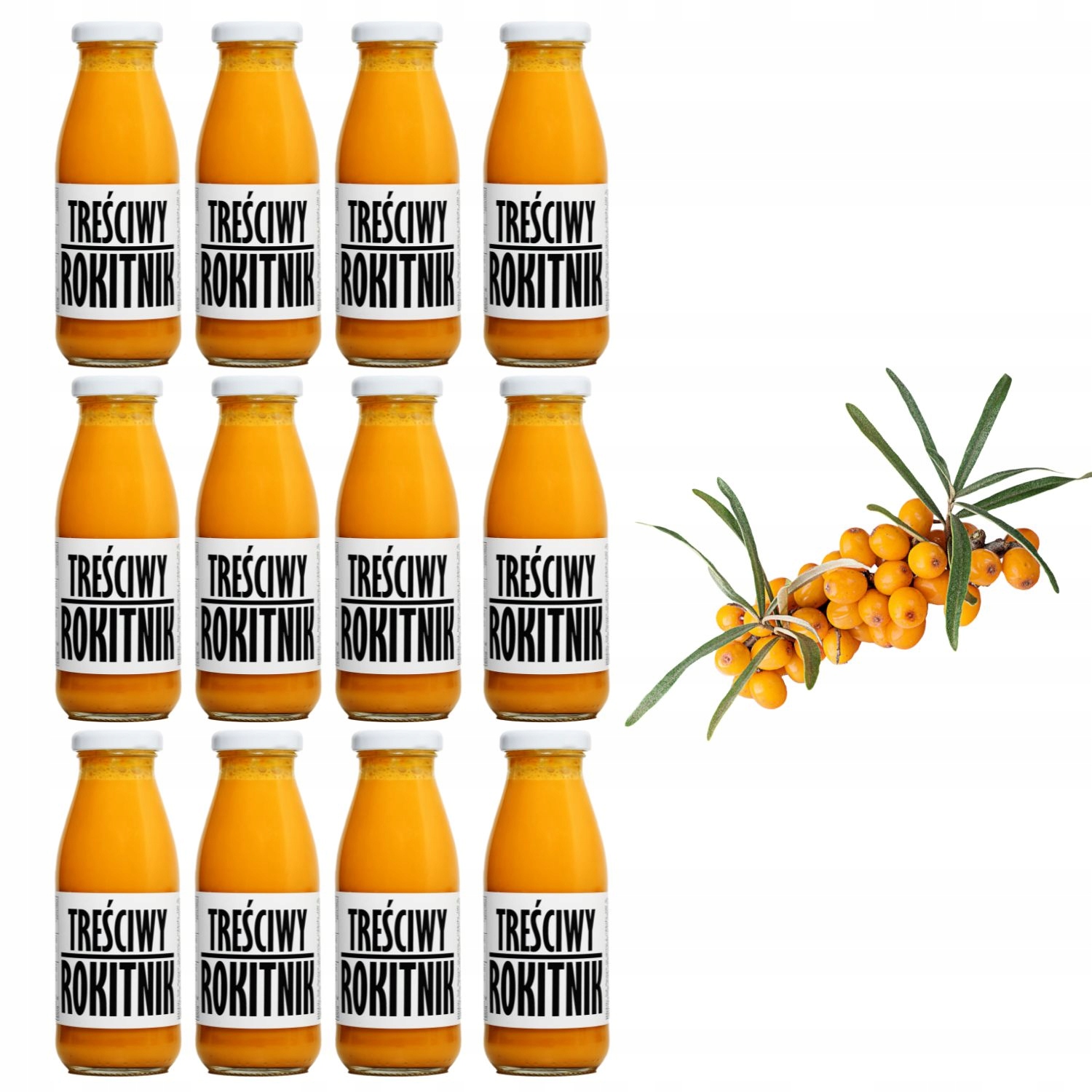 naturalny rokitnik 100% sok tłoczony z rokitnika 12x240ml dla dziadka Nfc