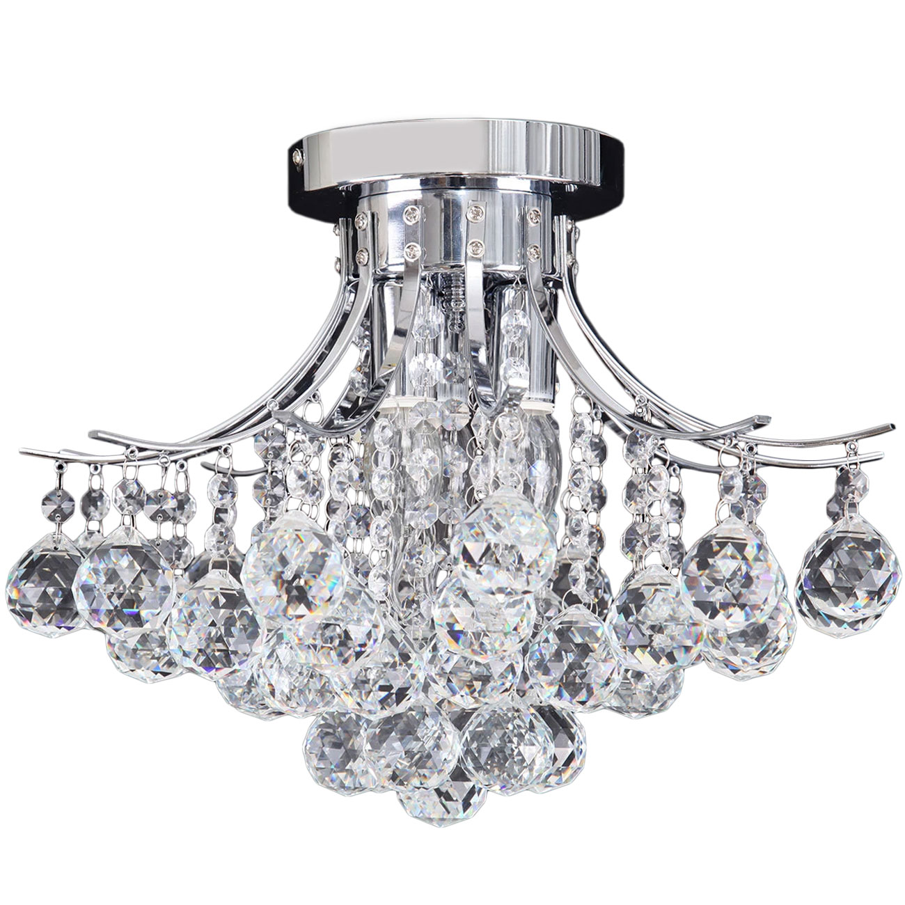 Závěsná lampa Toolight Glamour 3 světelné body E14