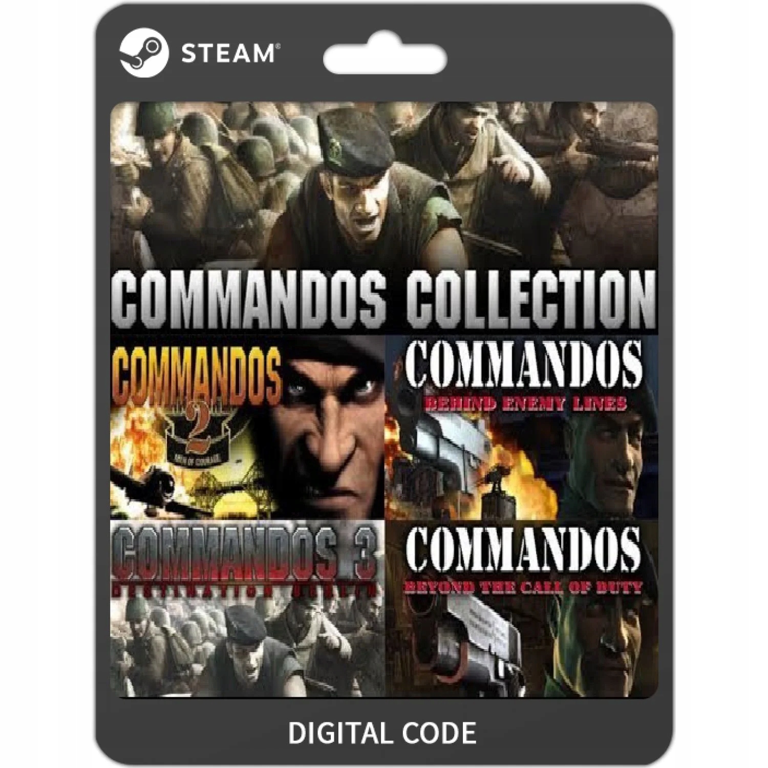COMMANDOS COLLECTION 1+2+3 Trylogia PC KLUCZ STEAM