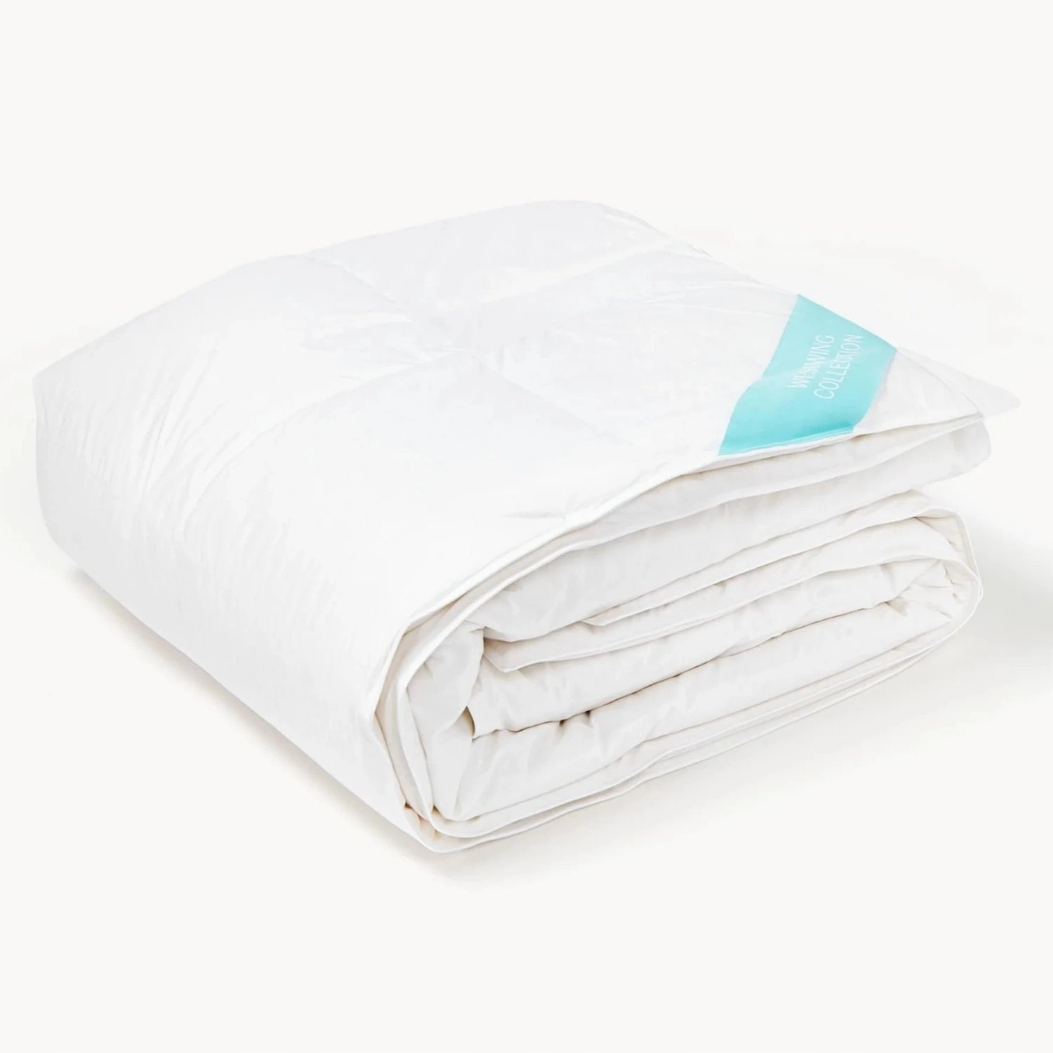 Páperová prikrývka West Tibor bavlnená, ľahká, biela, 200 x 200 cm