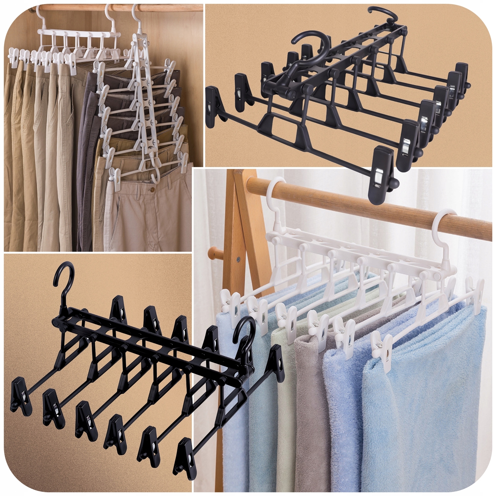 WIESZAK DO SPÓDNIC na SPODNICE SPODNIE ORGANIZER na 6 sztuk SKŁADANY Kod producenta WIESZAK DO SPÓDNIC SPODNICE SPODNIE ORGANIZER