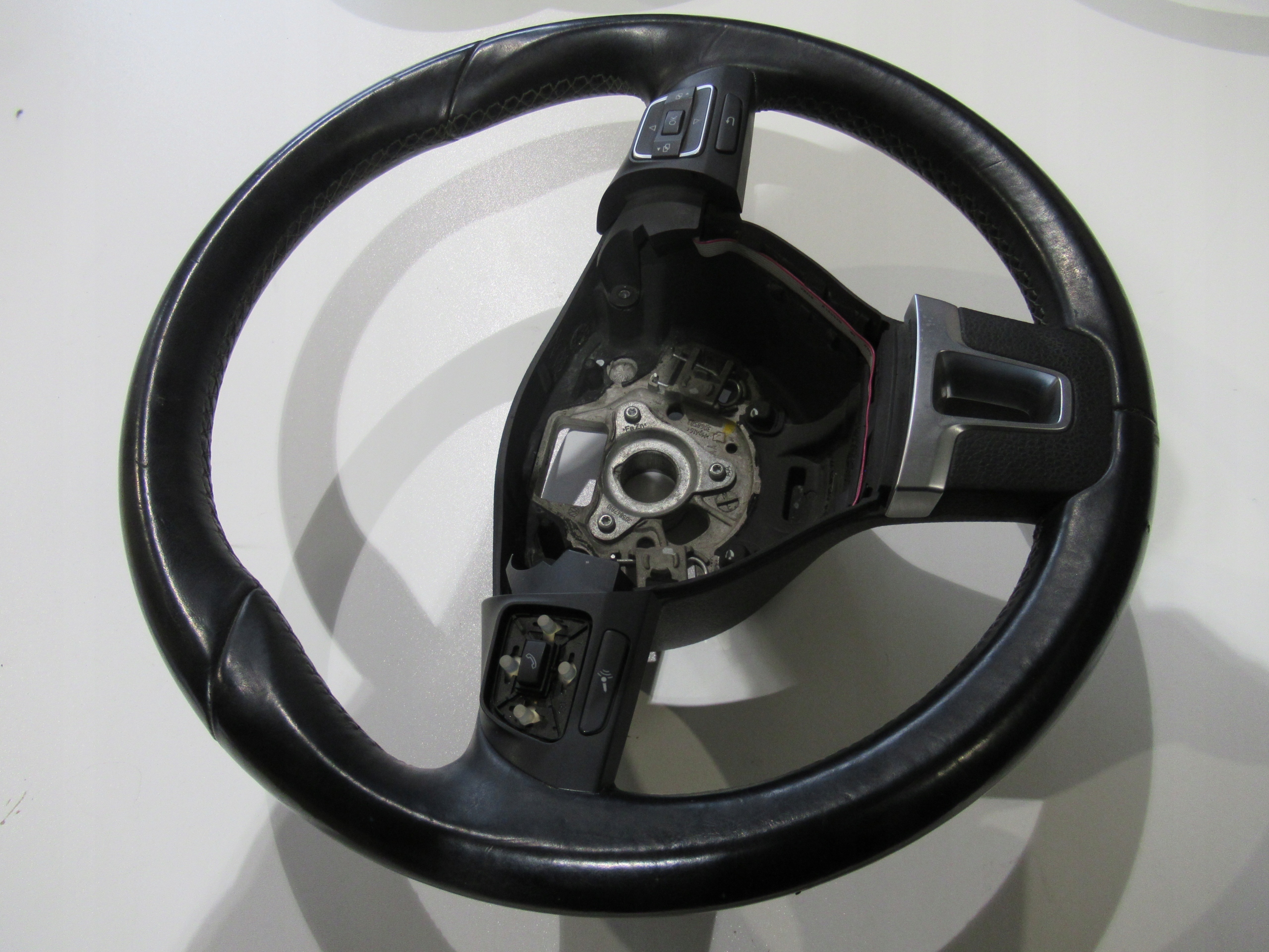T5 LIFT steering wheel, MULTIFUNKCJA leather 7E0419091XX