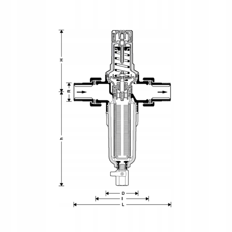 REGULATOR CIŚNIENIA WODY HONEYWELL 3/4 MANOMETR Kod producenta FK06-3/4AA Z MANOMETREM