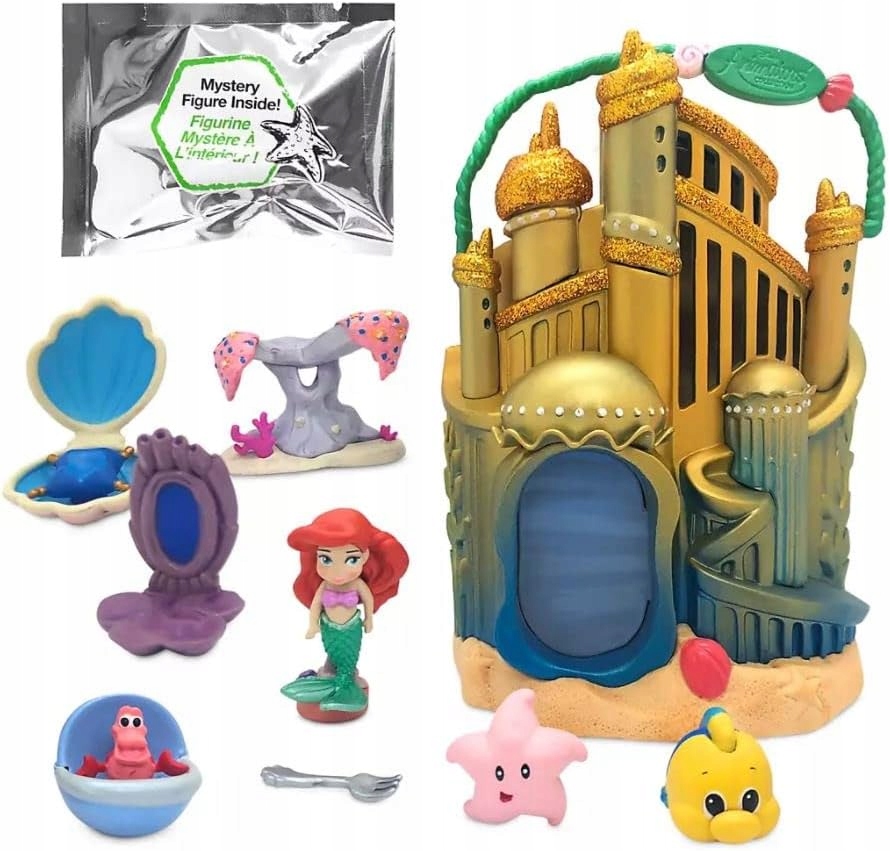 DISNEY Store Arielka domek syrenka florek mini animators