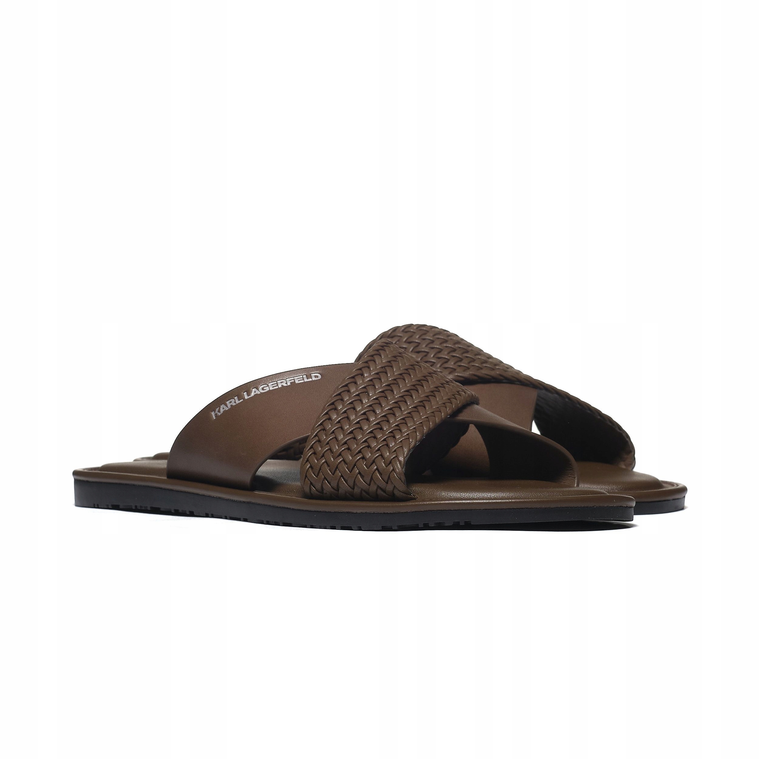 Nazouváky Karl Lagerfeld Kastor IV Kross Strap Sandal KL7021 Hnědá 42 Unisex