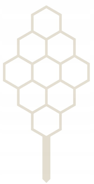 

Podpórka Kwiatów Roślin Pergola Miód 26cm biała