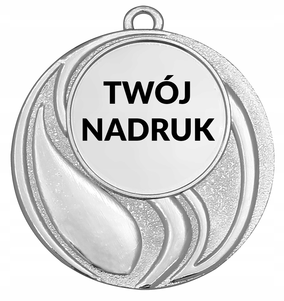 

Srebrny Medal nagroda konkurs zawody 50 mm Nadruk