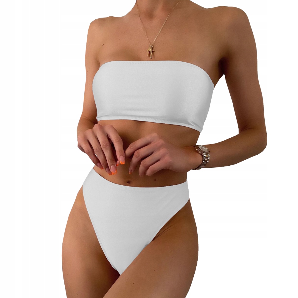 STRÓJ KĄPIELOWY DWUCZĘŚCIOWY SEXY BIKINI FIGI WYSOKI STAN OPASKA KOLORY XS Rodzaj komplet