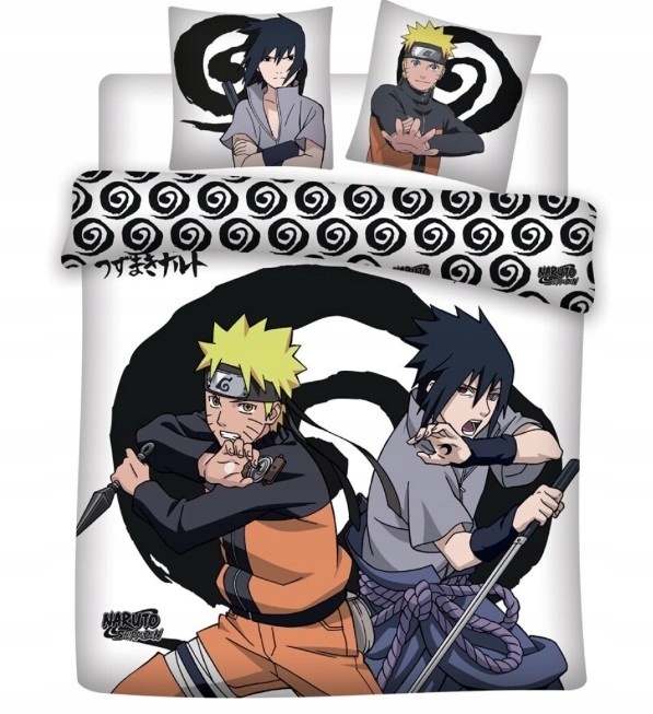 Naruto Naruto & Sasuke Povlečení 240 x 220 cm 100% mikrovlákno Polštáře