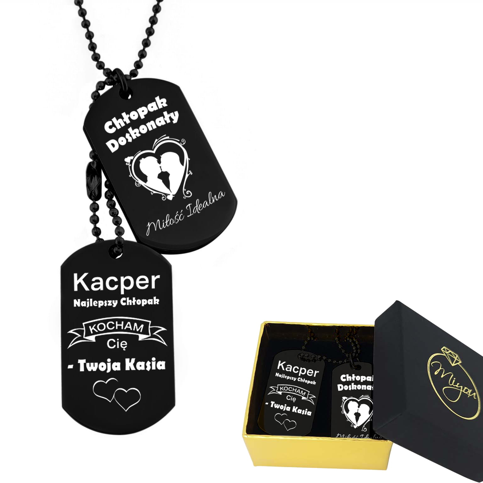 

Na Dzień Chłopaka Nieśmiertelnik Grawer