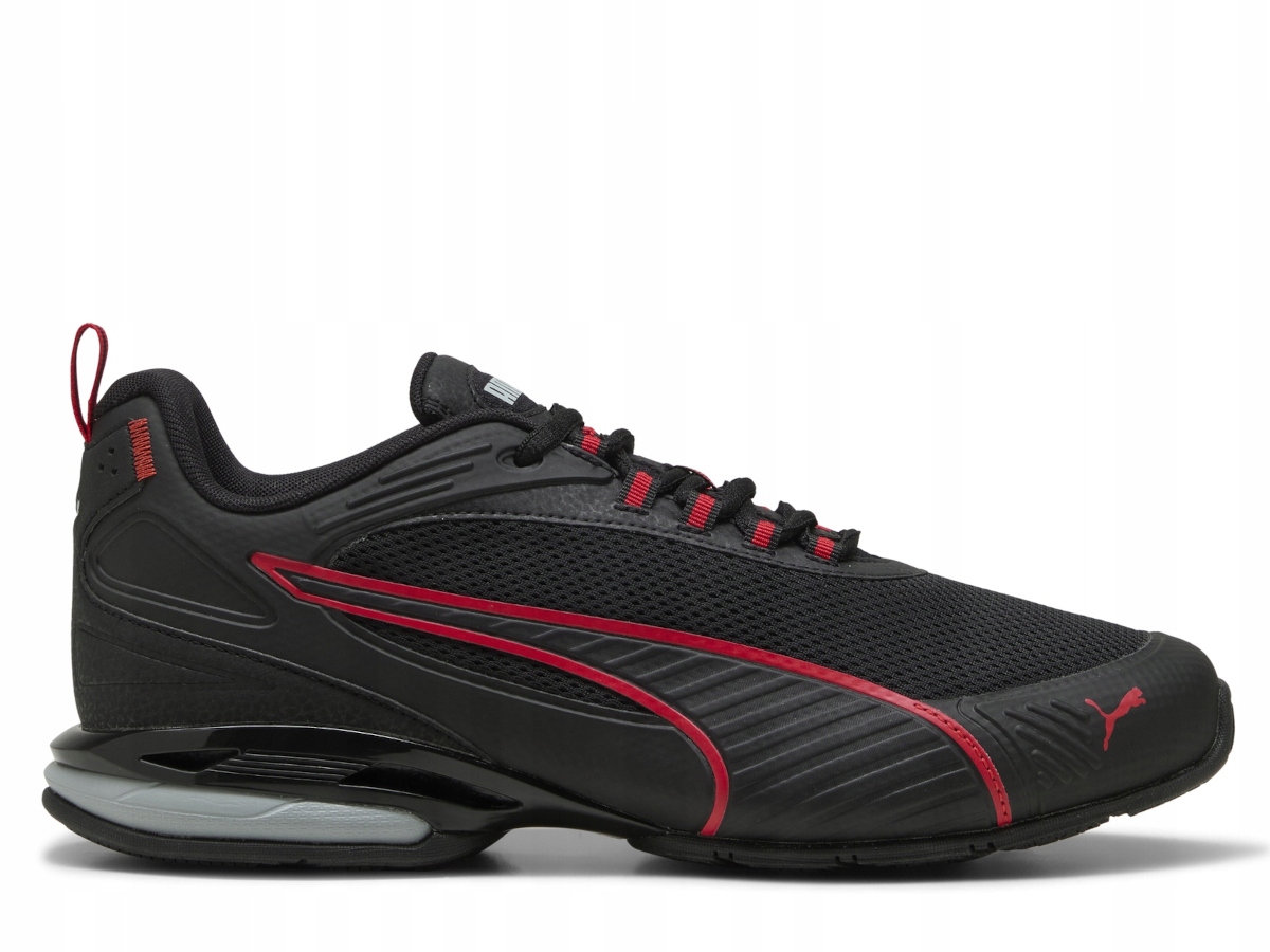 Sneakersy męskie Puma Magnetic sportowe czarno-czerwone 43