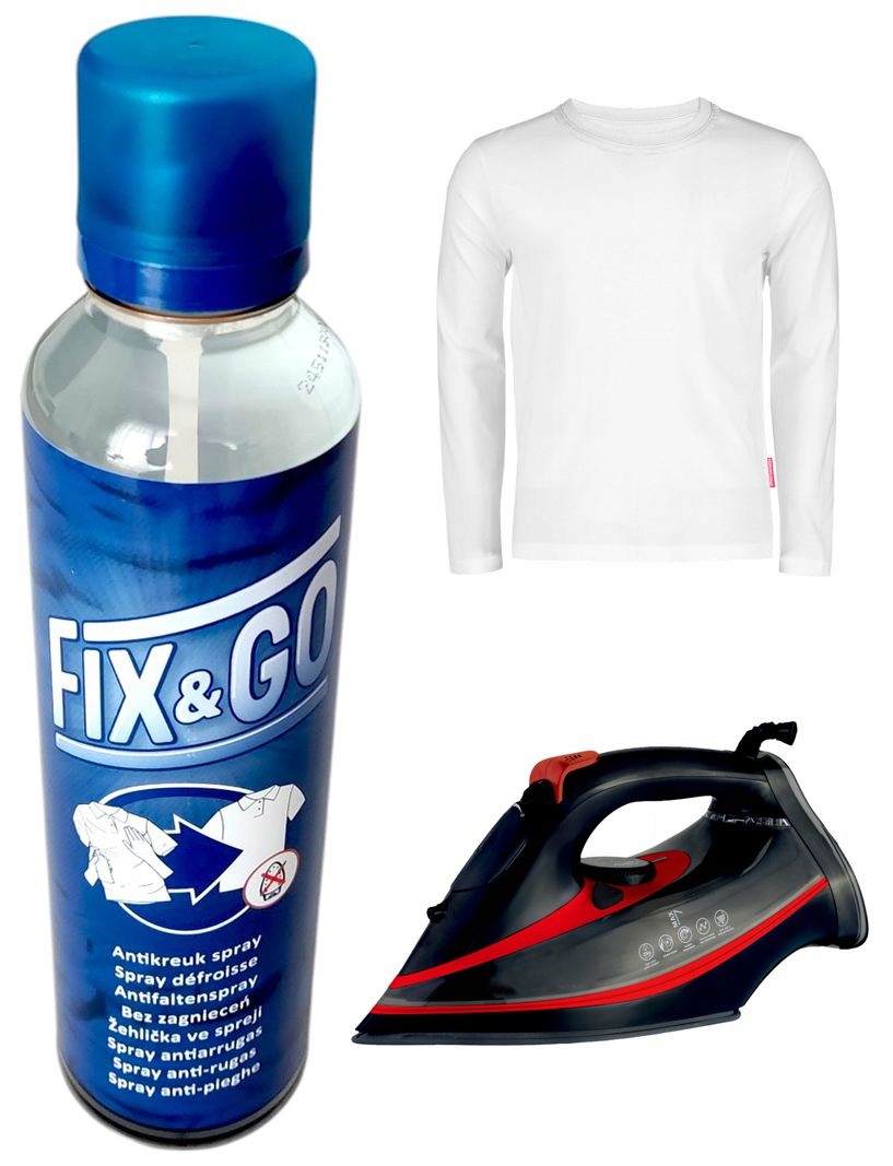 FIX&GO PŁYN DO PRASOWANIA UBRAŃ ŻELAZKO W SPRAYU PŁYN PRASUJĄCY 200 ml