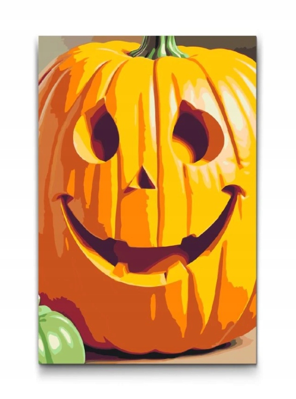 Malování Podle Čísel Halloween Dýně Strašidelný les Podzim Noc Velký 40x60 cm