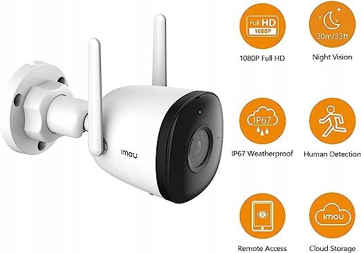 Kamera do monitoringu zewnętrznego 1080p IP67 Imou Typ kamery na podczerwień