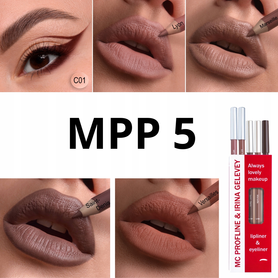 MPP5. Sada tužek MC Profline a Irina Gelevey 5 kusů v balení