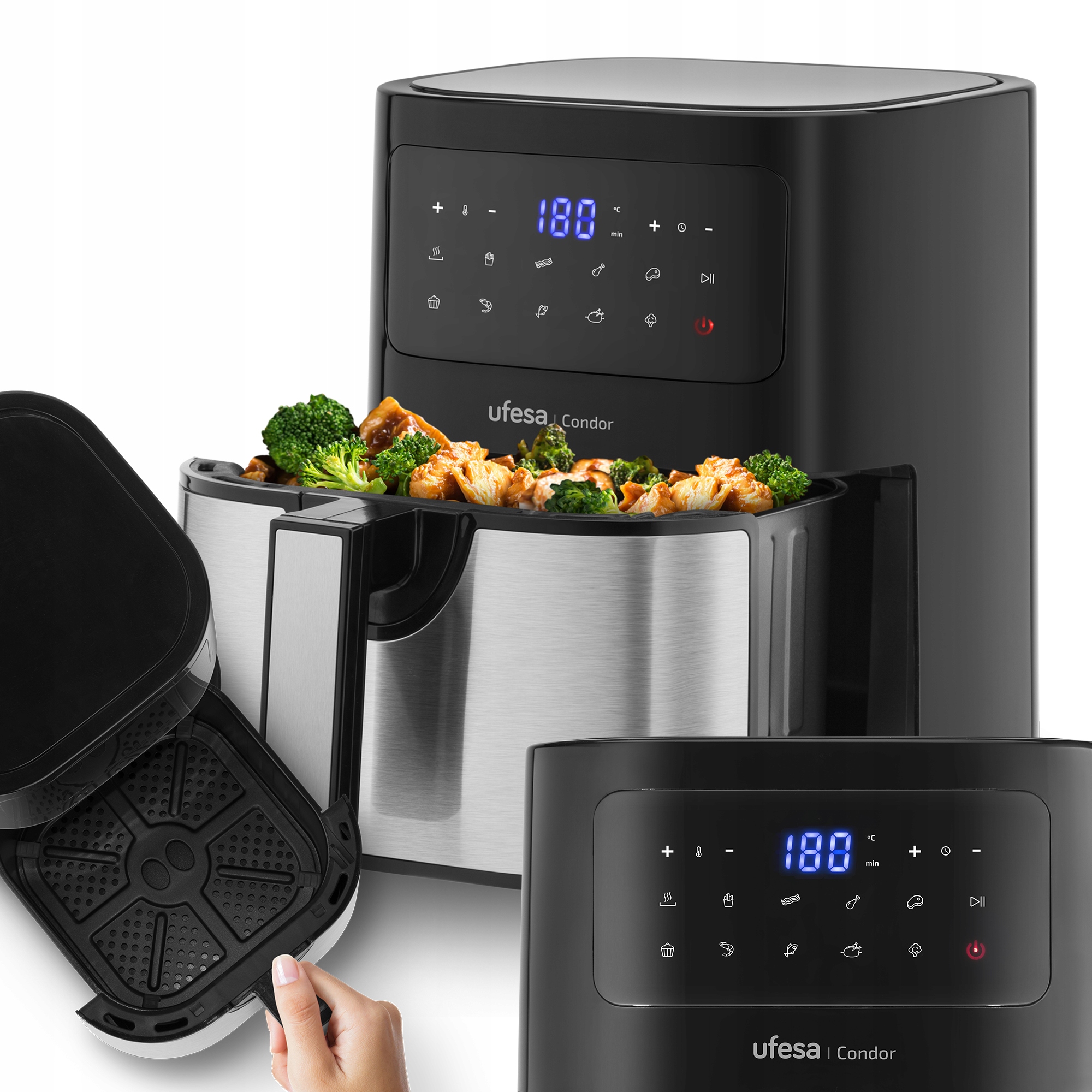 Beztuková Fritéza Digitální Displej Air Fryer Fritéza 4,5 L