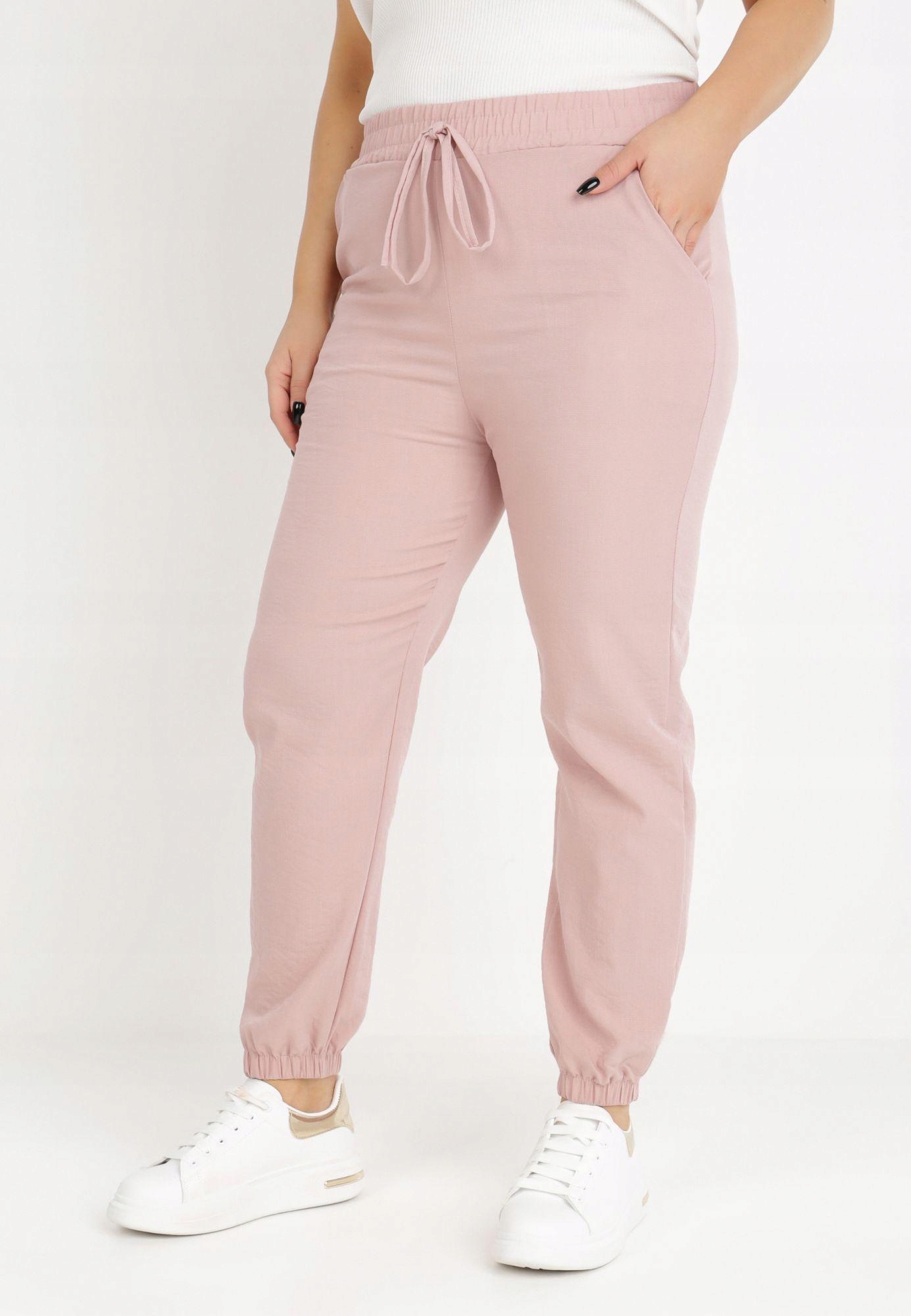 

Born2Be Różowe Spodnie damskie 6XL/7XL