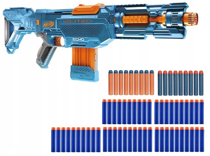 NERF ELITE 2.0 ECHO 4W1 KOLBA LUFA + DODATKI