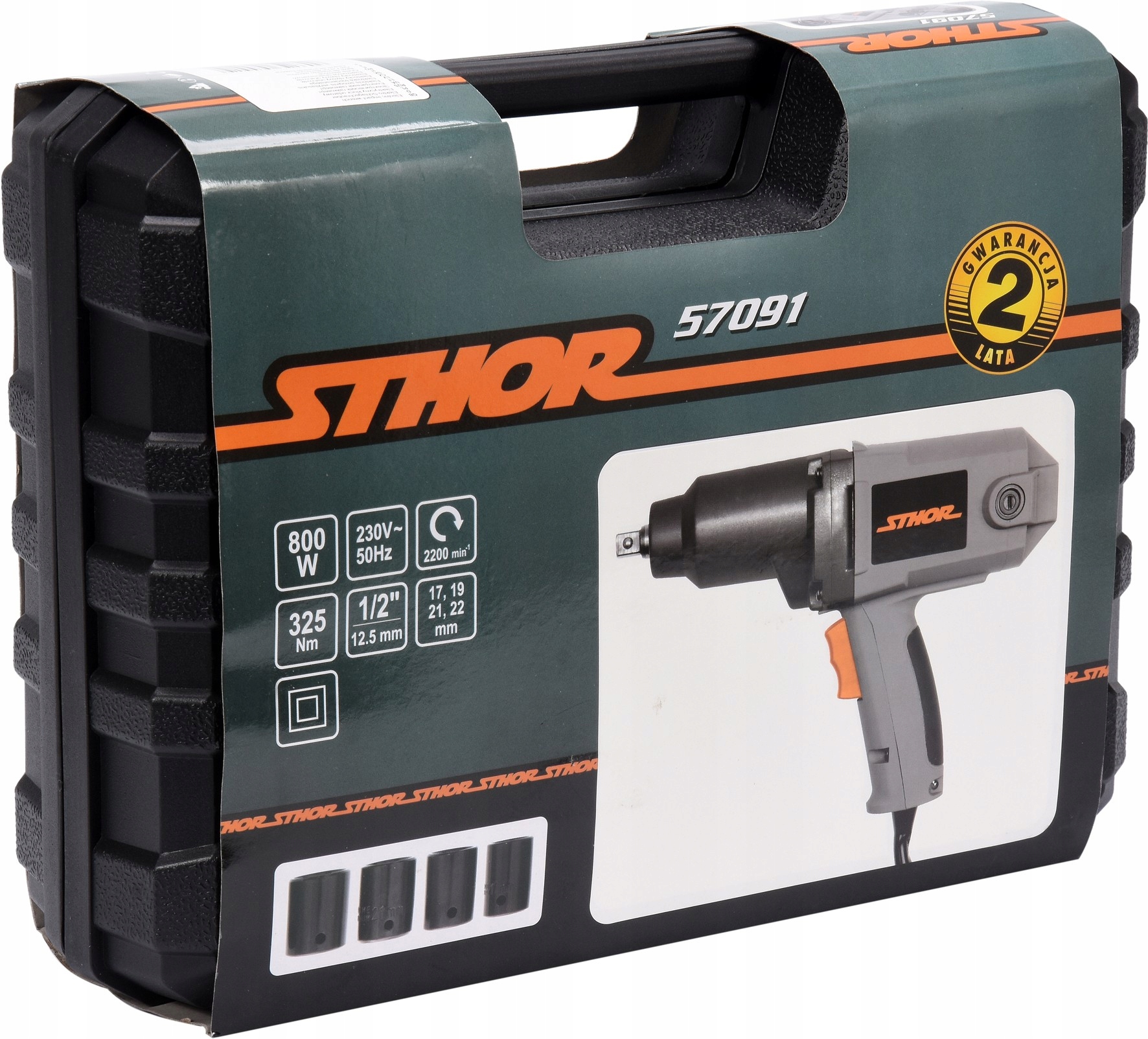 ELEKTRYCZNY KLUCZ UDAROWY 800W/ 325NM STHOR 57091 Rodzaj klucz udarowy