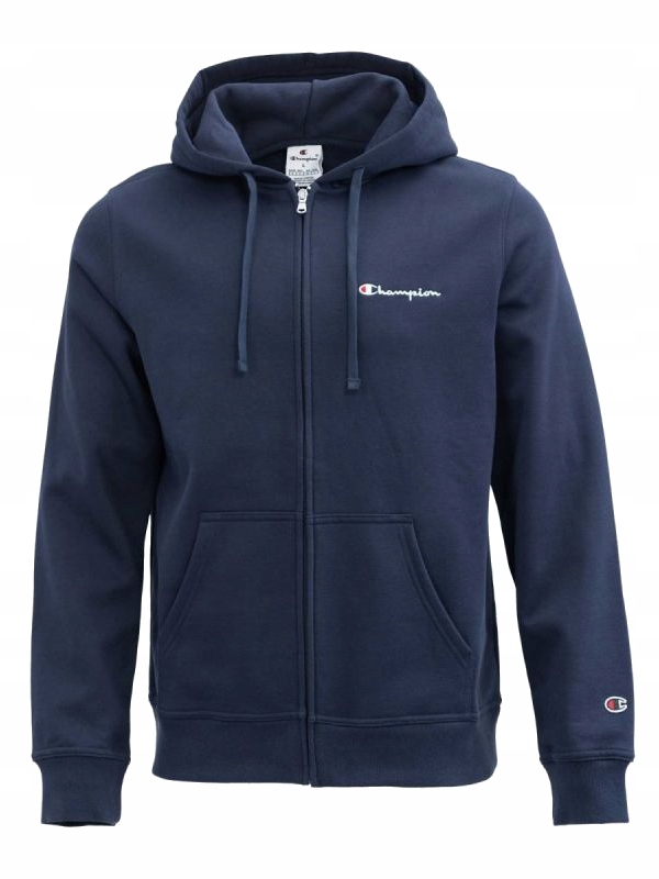 pánská mikina Champion tmavě modrá 220260-KK001 s kapucí bavlněná M