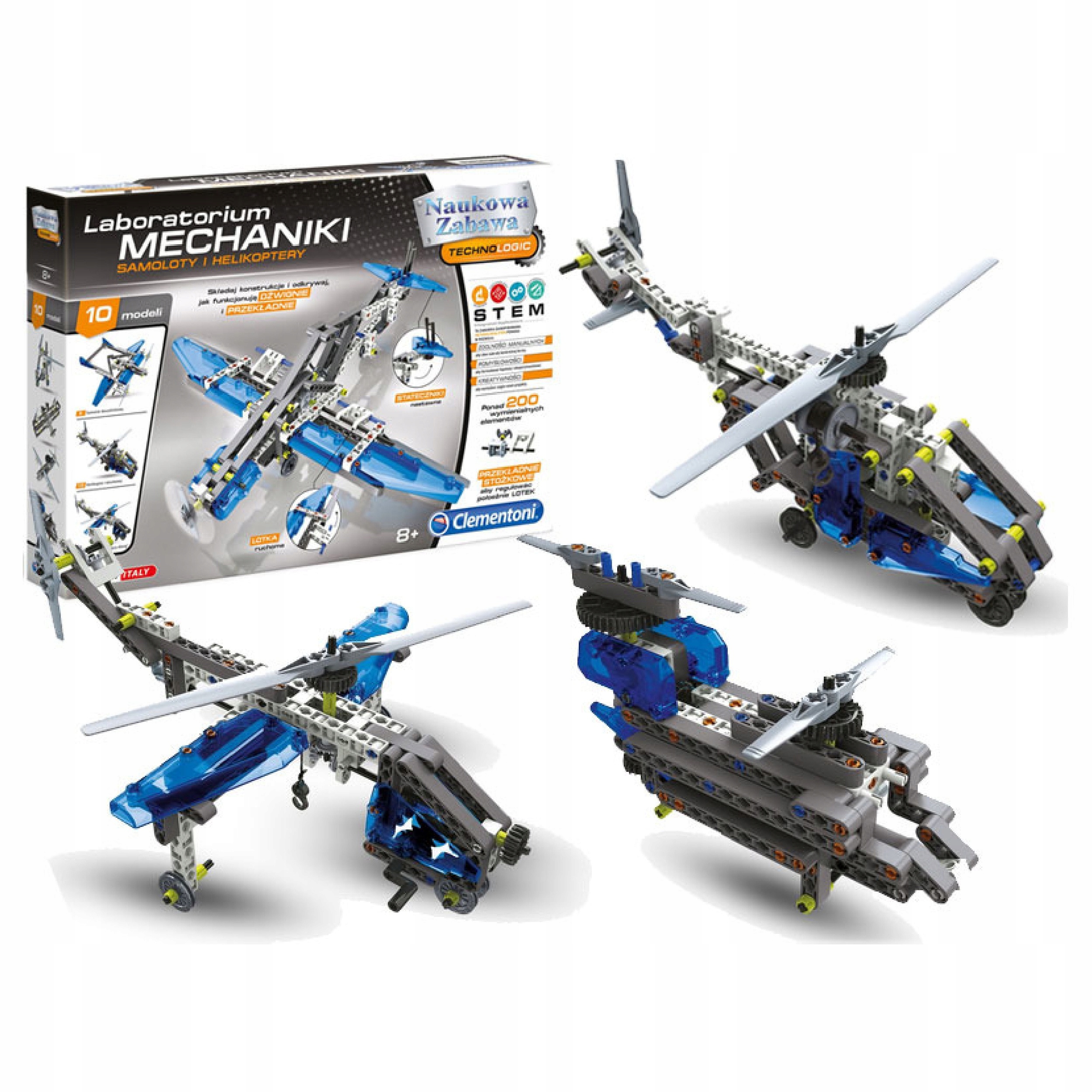 Clementoni laboratorium mechaniki samoloty PREZENT Seria labolatorium mechaniki