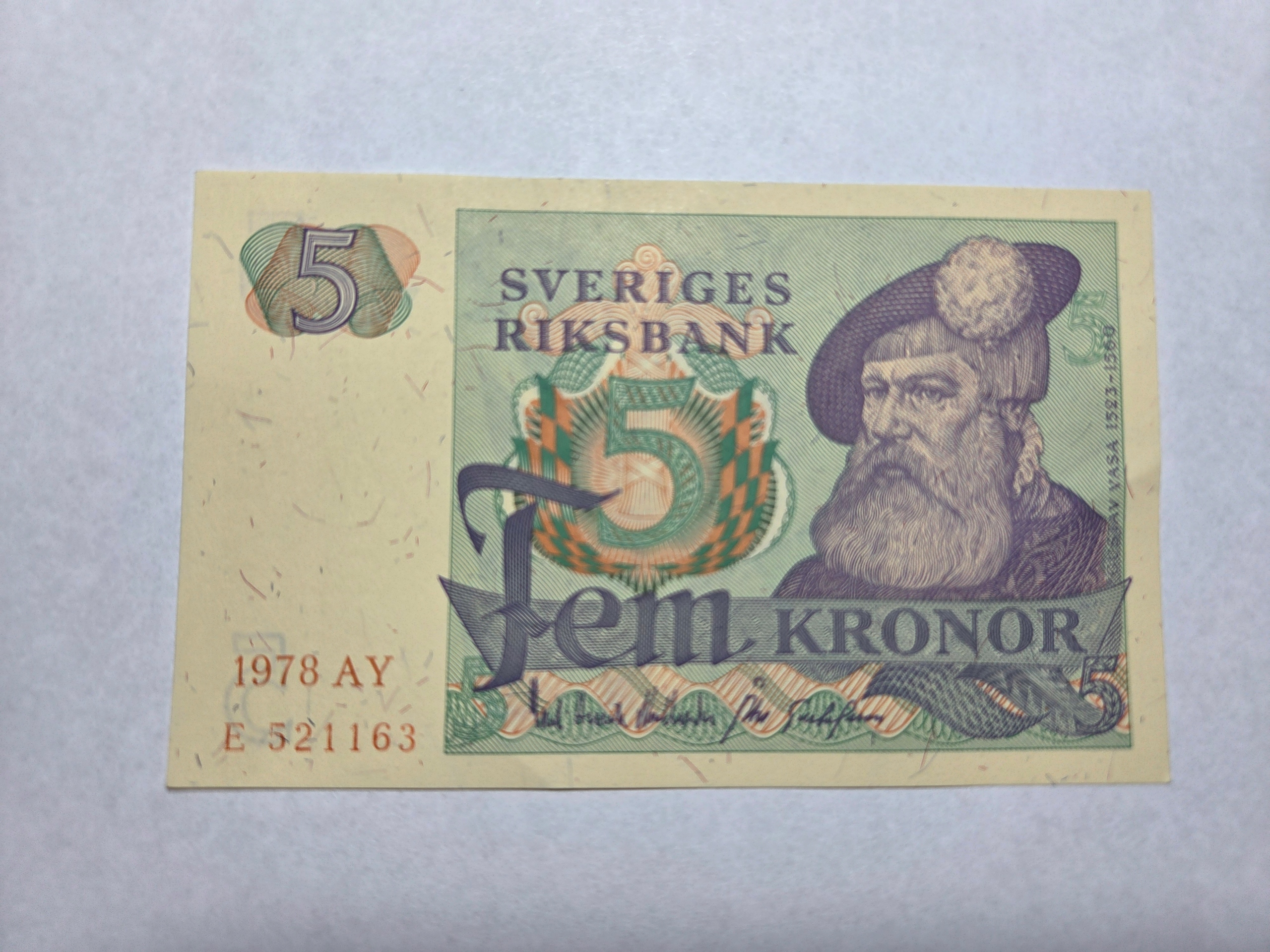 Szwecja 5 koron 1978 rok -NRB0550