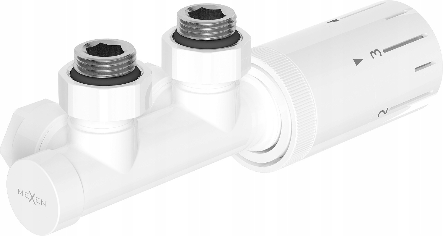 Mexen G05 termostatická rohová sada Duplex 50 mm, bílá