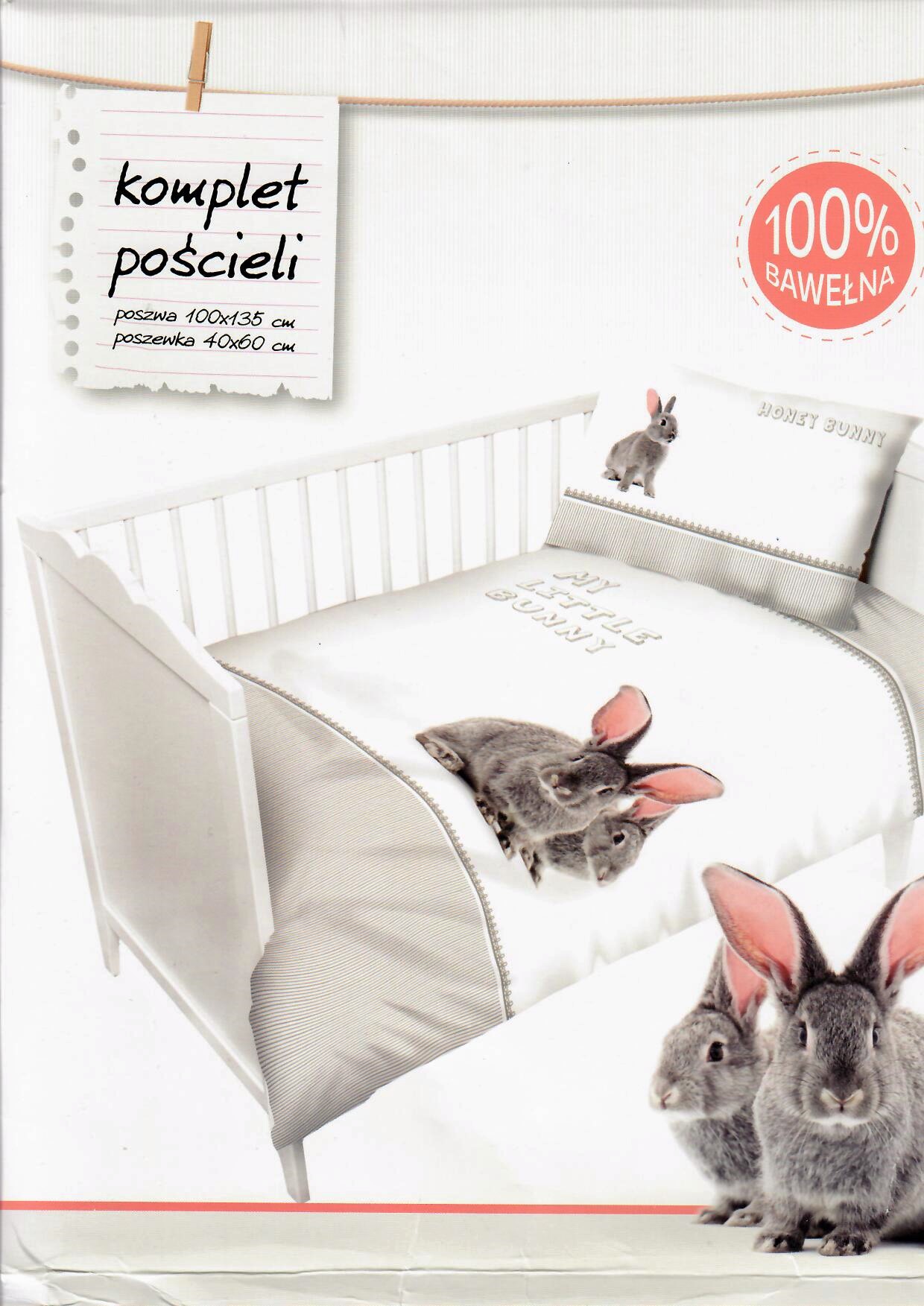 

Pościel Niemowlęca 100% bawełna 100x135 cm,40x60cm