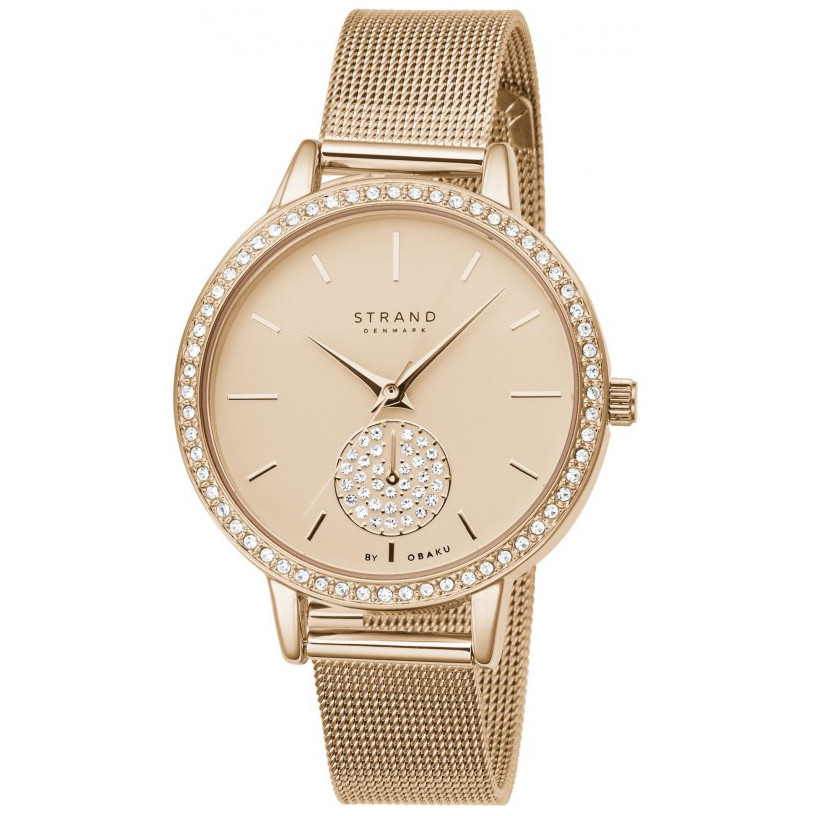 Dámské hodinky Strand S705LXVVMV Zirkony růžové zlato