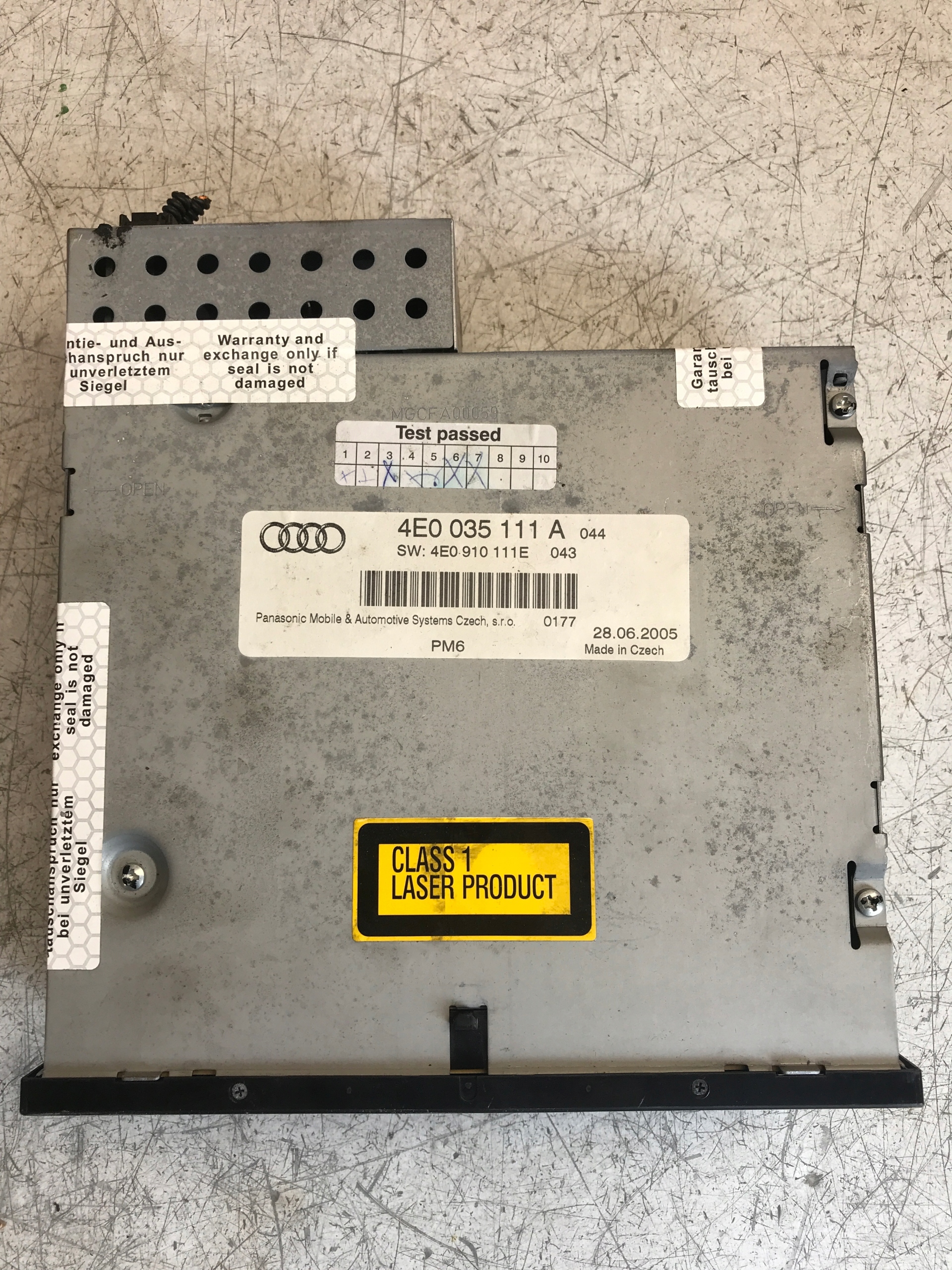 Wechsler PLYT CD AUDI A8 D3 4E0035111A