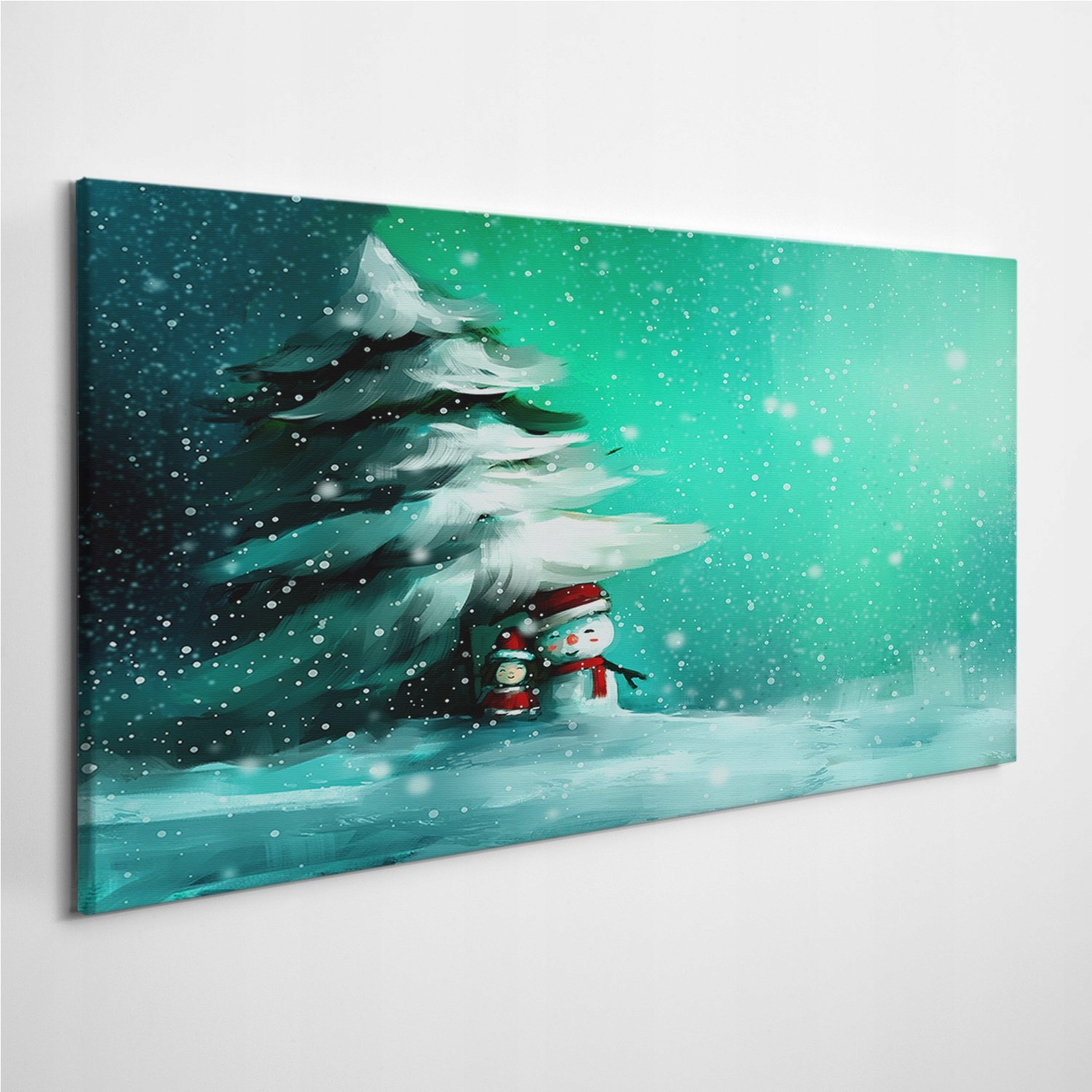

Zdjęcie na foto-obrazie Bałwan Zima Śnieg 120x60